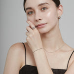 ciite' シーテ ブレスレット 【 金属アレルギー対応 】グリッターチェーンブレスレット サージカルステンレス