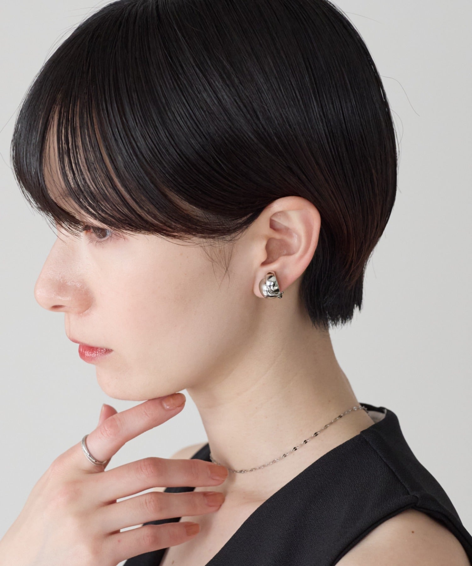 ciite' シーテ イヤリング シリコン付 メタルデザイン イヤリング