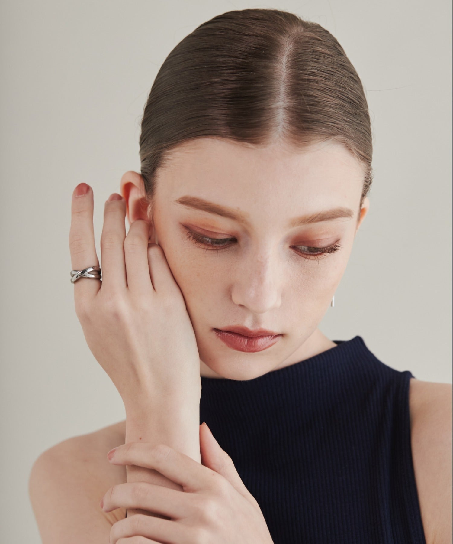 ciite' シーテ リング 【 金属アレルギー対応 】 クロスリング サージカルステンレス