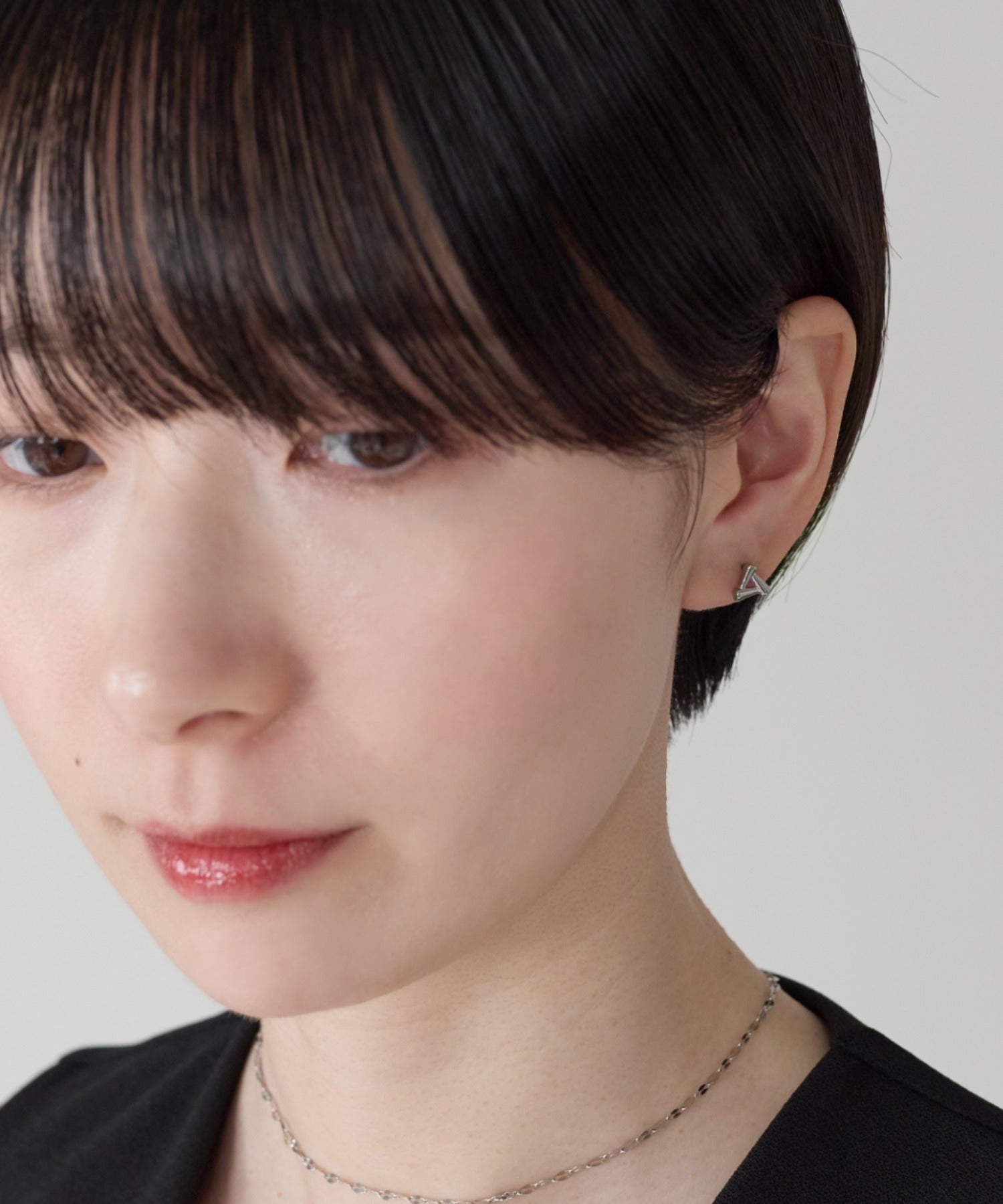 ciite' シーテ ピアス（両耳用） 【金属アレルギー対応】トライアングルピアス