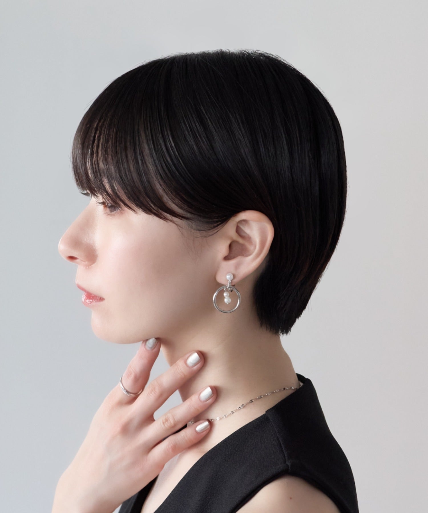 ciite' シーテ イヤリング シリコン付 デザインパール イヤリング