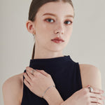 ciite' シーテ ブレスレット 【 金属アレルギー対応 】 2mm シンプルスネークチェーンブレスレット サージカルステンレス