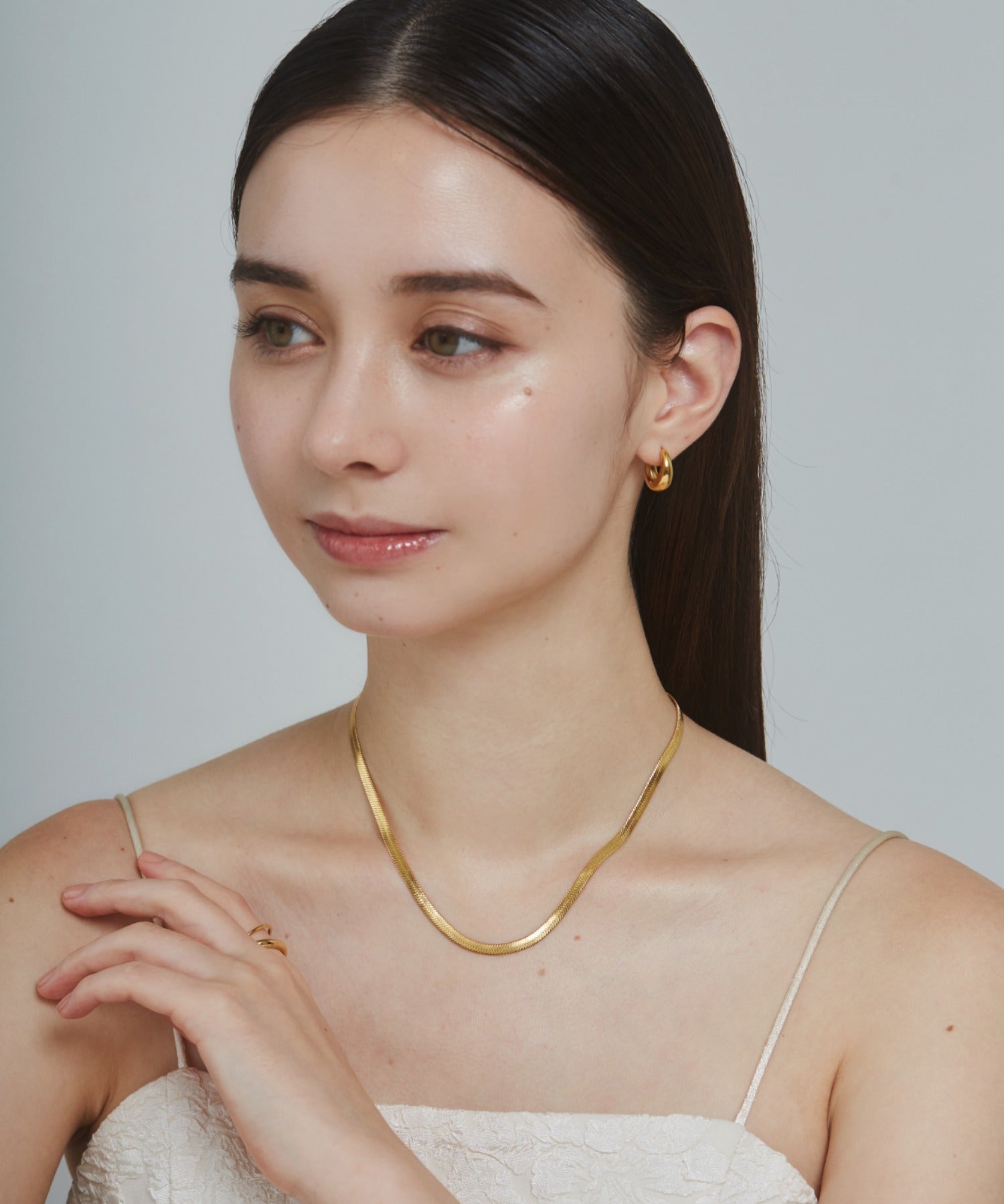 ciite' シーテ ネックレス 【 金属アレルギー対応 】 4mm スネークチェーンネックレス サージカルステンレス