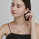 ciite' シーテ ネックレス 【 金属アレルギー対応 】 シズクビジューネックレス サージカルステンレス