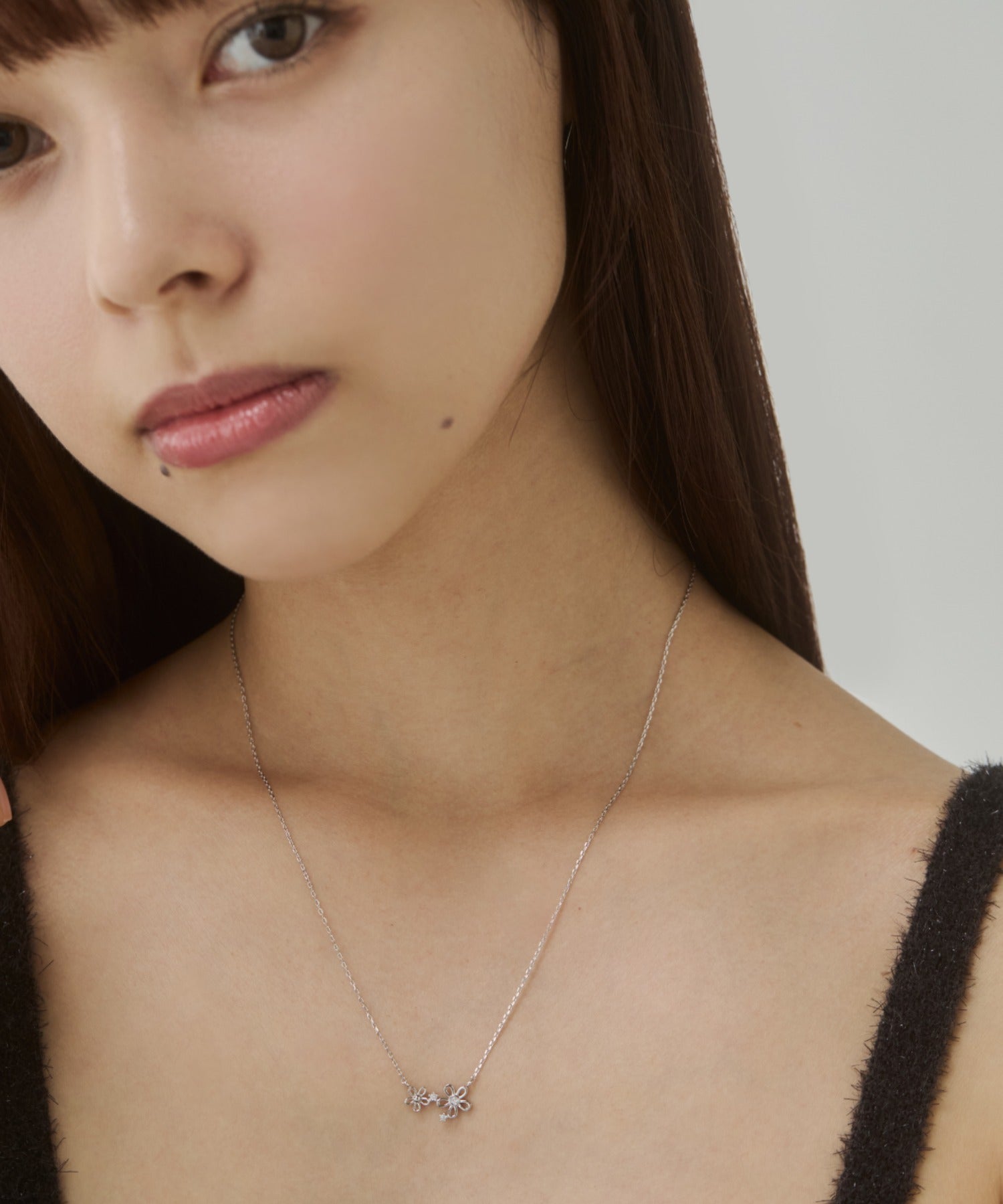ciite' シーテ ネックレス フラワービジューネックレス