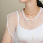 ciite' シーテ ネックレス 【 金属アレルギー対応 】 2連ロングネックレス サージカルステンレス