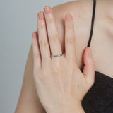 ciite' シーテ リング 【 金属アレルギー対応 】 シンプルビジューリング サージカルステンレス