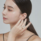 ciite' シーテ リング ビジューダブルパール リング