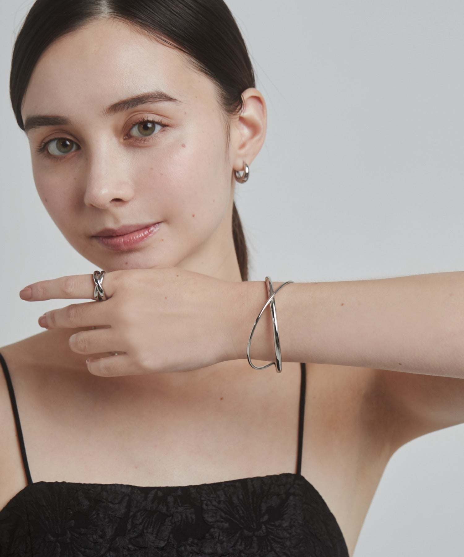 ciite' シーテ ブレスレット 【 金属アレルギー対応 】 クロスバングル サージカルステンレス