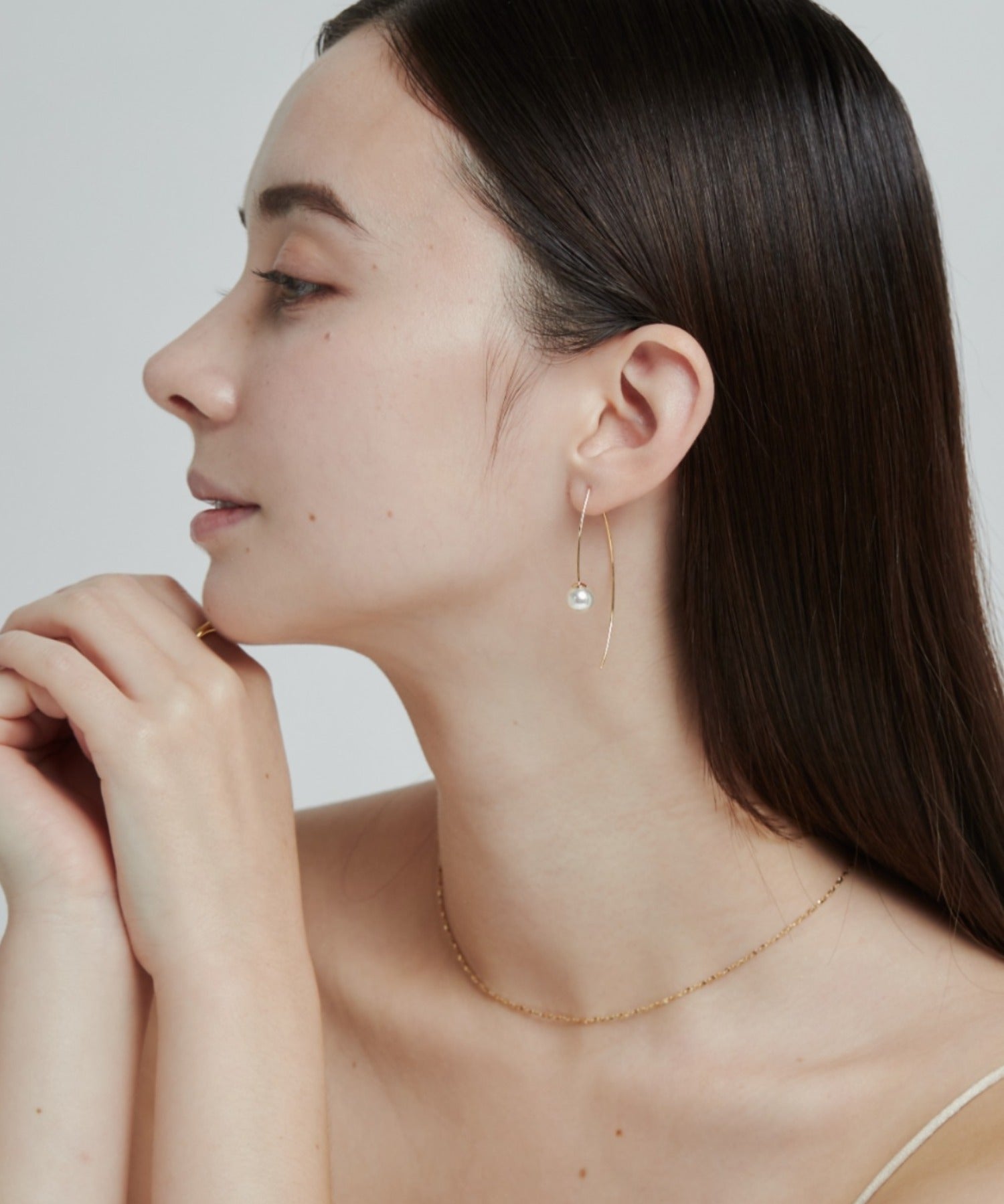 ciite' シーテ ピアス（両耳用） パールフックピアス (両耳用)