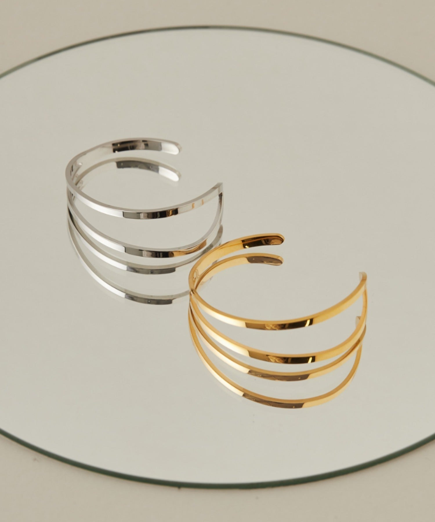 ciite' シーテ ブレスレット 【 金属アレルギー対応 】 2ラインバングル / ブレスレット サージカルステンレス