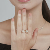 ciite' シーテ リング ビジューダブルパール リング