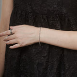 ciite' シーテ ブレスレット 【 金属アレルギー対応 】グリッターチェーンブレスレット サージカルステンレス