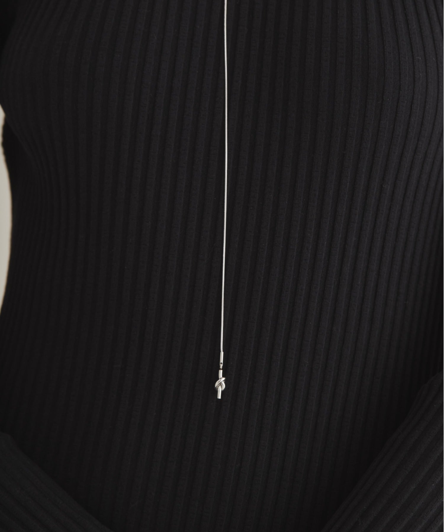 ciite' シーテ ネックレス 【 金属アレルギー対応 】 ノットチェーンロングネックレス サージカルステンレス