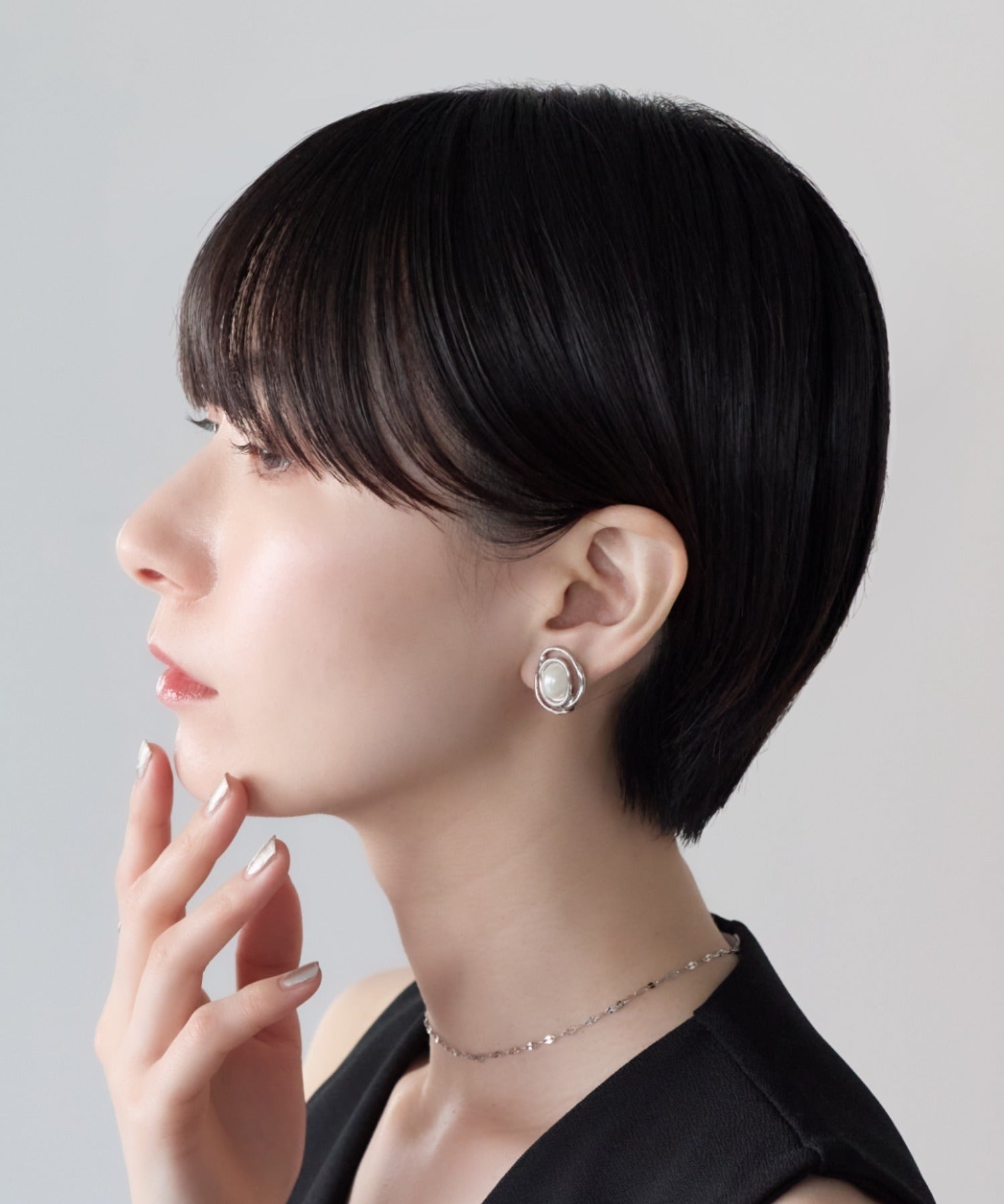 ciite' シーテ イヤリング シリコン付 デザインパール イヤリング