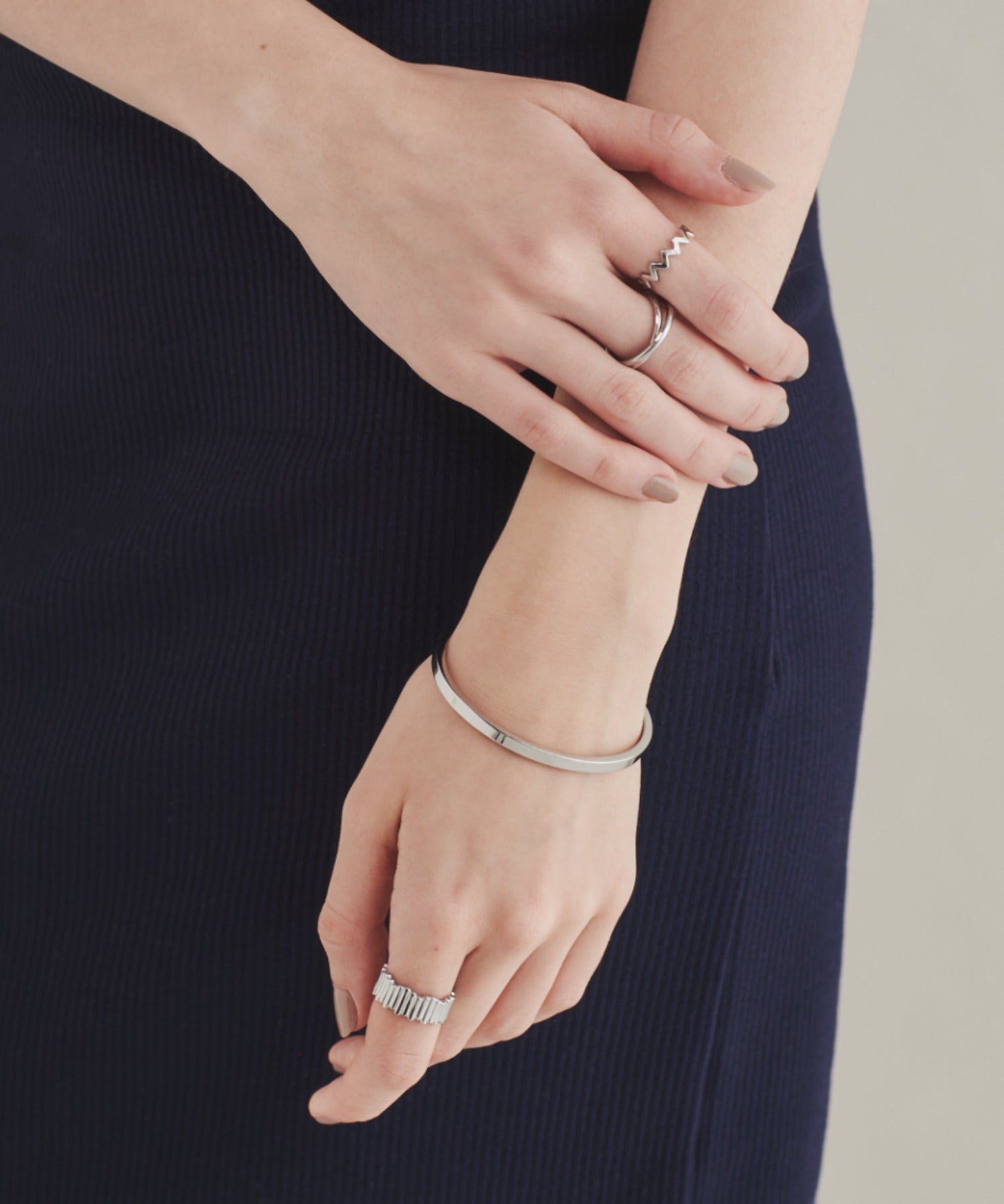 ciite' シーテ ブレスレット 【 金属アレルギー対応 】 ハートビジュー シンプルブレスレット / バングル サージカルステンレス