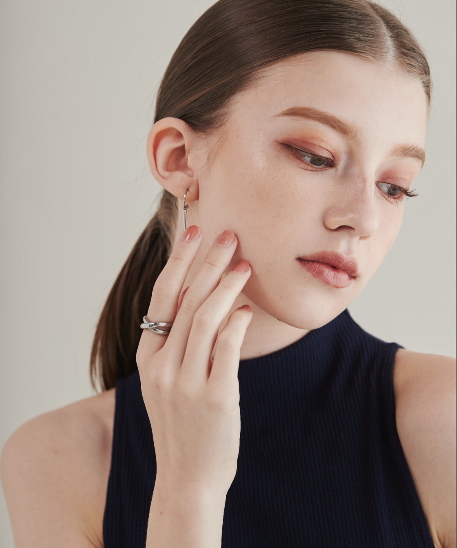 ciite' シーテ リング 【 金属アレルギー対応 】 クロスリング サージカルステンレス