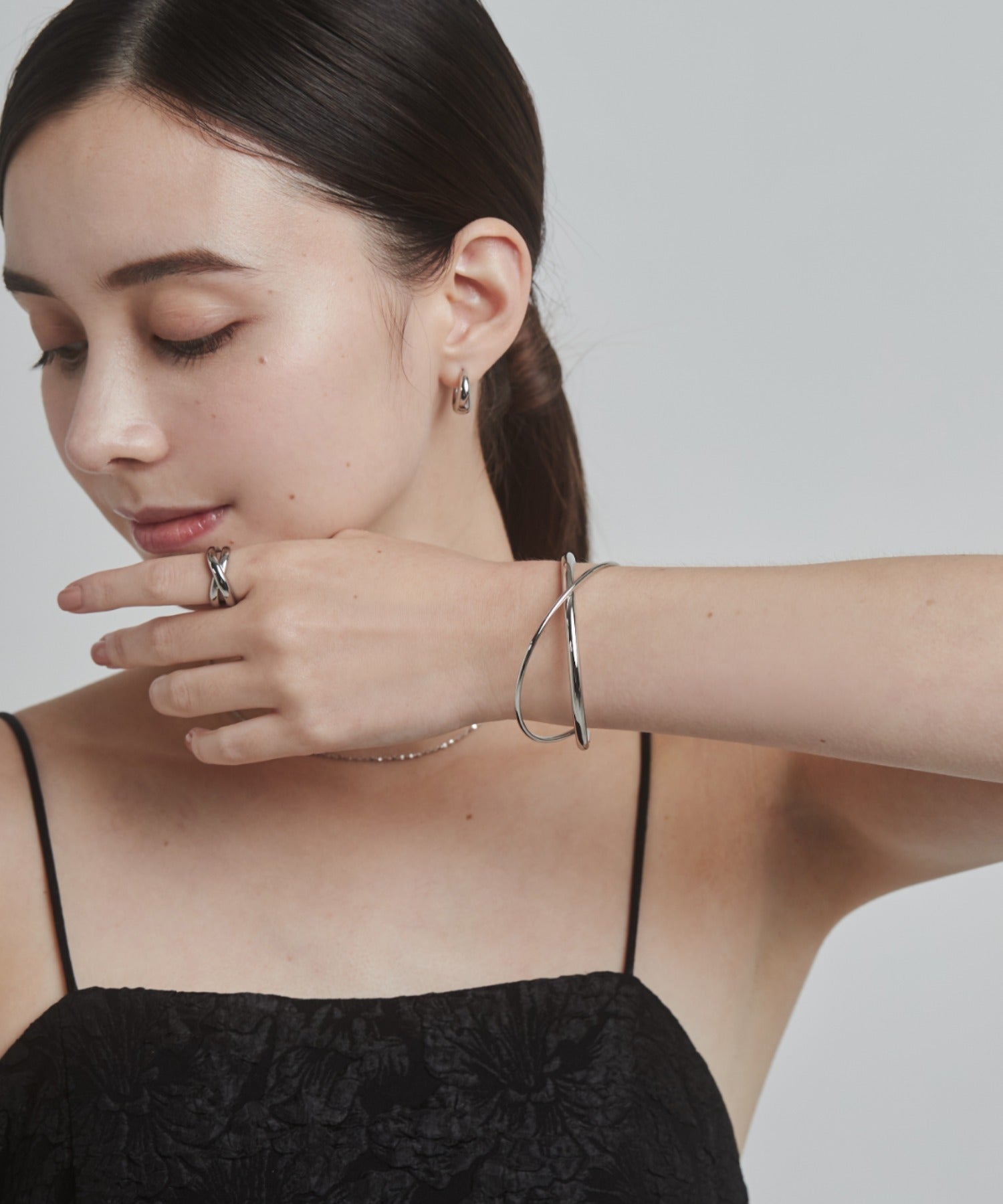 ciite' シーテ ブレスレット 【 金属アレルギー対応 】 クロスバングル サージカルステンレス