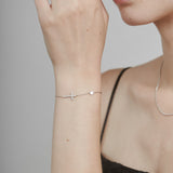 ciite' シーテ ブレスレット 【 金属アレルギー対応 】 クロスビジューブレスレット サージカルステンレス