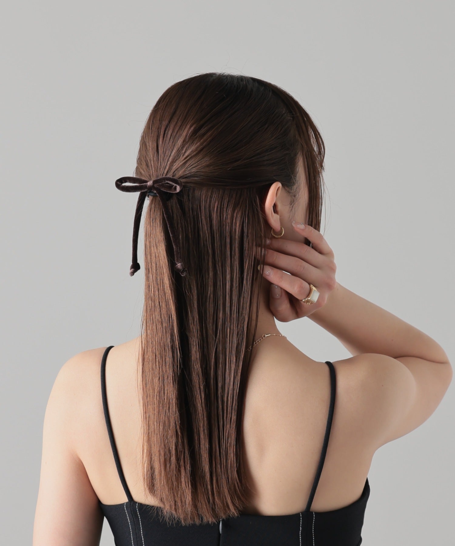 ciite' シーテ ヘアゴム ベルベット風リボン ヘアゴム