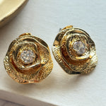 ciite' シーテ ピアス（両耳用） フラワービジューピアス（両耳用）