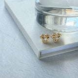 ciite' シーテ ピアス（両耳用） 【 金属アレルギー対応 】ミニビジューバタフライピアス サージカルステンレス（両耳用）