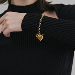 ciite' シーテ ブレスレット 【 金属アレルギー対応 】 ハートペンダント ブレスレット サージカルステンレス