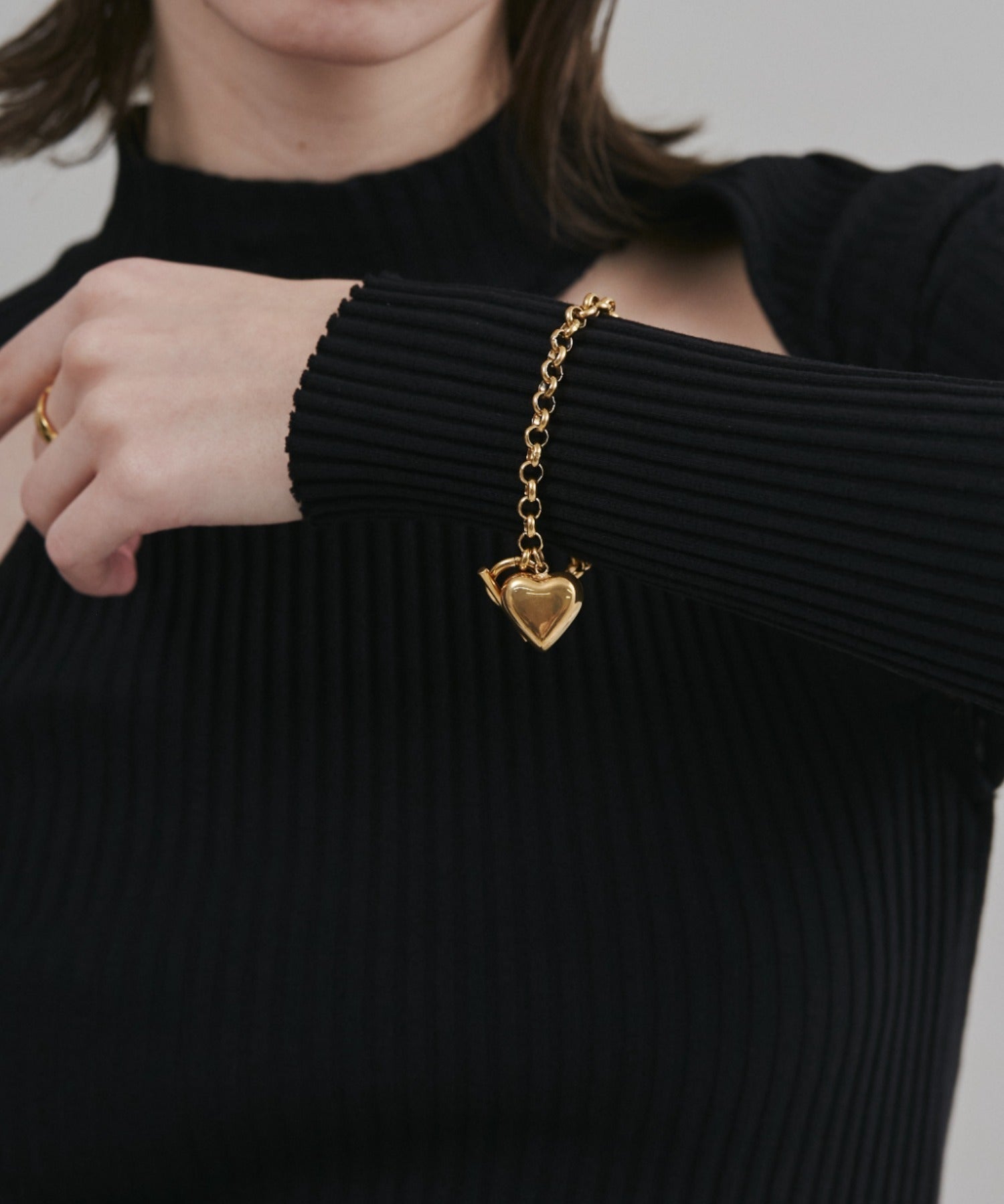 ciite' シーテ ブレスレット 【 金属アレルギー対応 】 ハートペンダント ブレスレット サージカルステンレス