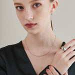 ciite' シーテ ネックレス 【 金属アレルギー対応 】 グリッターチェーンネックレス サージカルステンレス