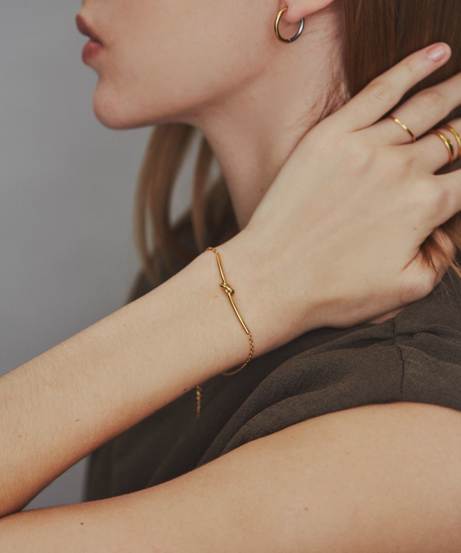 ciite' シーテ ブレスレット 【 金属アレルギー対応 】 ノットブレスレット サージカルステンレス