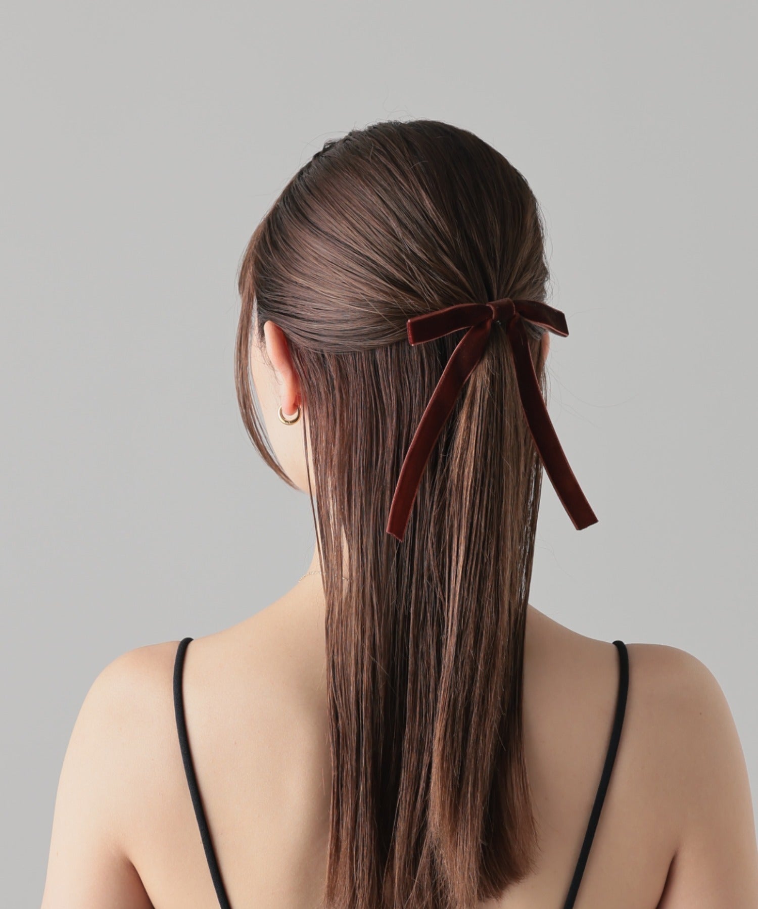 ciite' シーテ ヘアピン ベルベット調 リボンヘアピン
