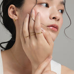 ciite' シーテ リング 【 金属アレルギー対応 】シンプルリング 4個セット サージカルステンレス