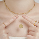 ciite' シーテ ネックレス 【 金属アレルギー対応 】 2連 エリザベス コインネックレス サージカルステンレス