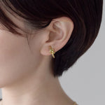 ciite' シーテ イヤリング シリコン付 ノットデザイン イヤリング