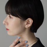 ciite' シーテ ピアス（両耳用） 【金属アレルギー対応】レクタングルバー ピアス