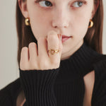 ciite' シーテ リング 【 金属アレルギー対応 】 ダブルハートリング サージカルステンレス