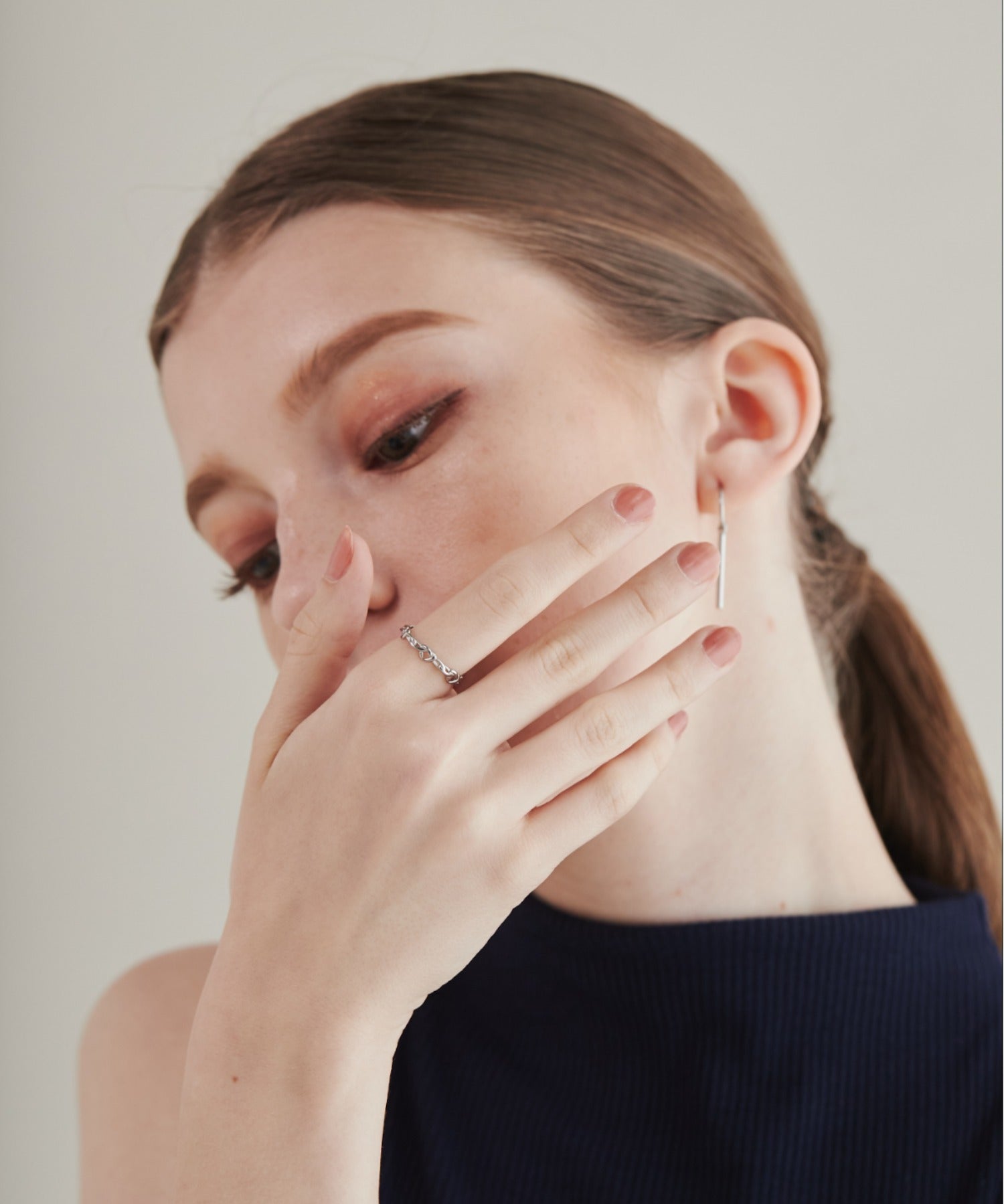 ciite' シーテ リング 【 金属アレルギー対応 】 ノットモチーフリング サージカルステンレス