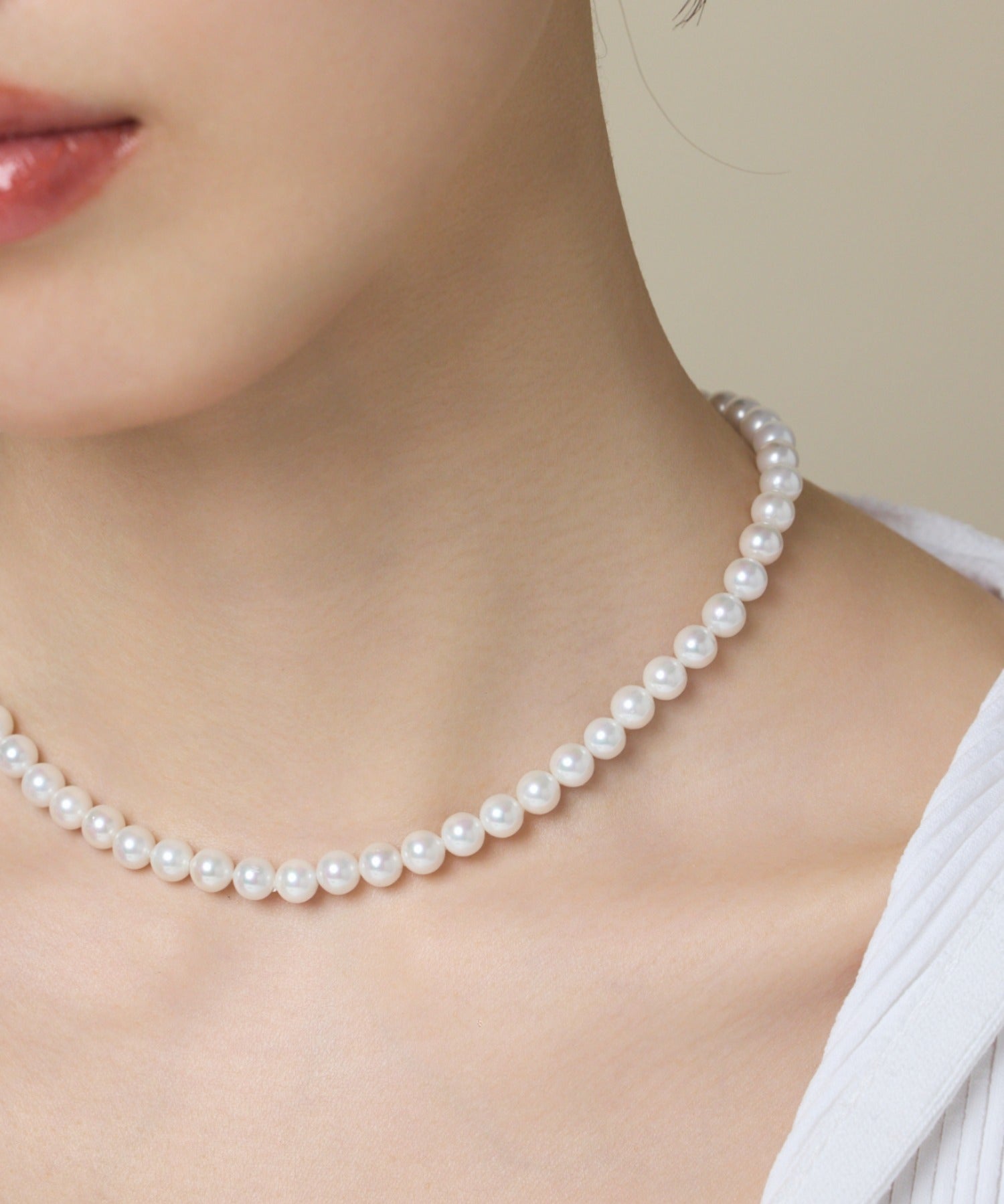 ciite' シーテ ネックレス 【 金属アレルギー対応 】 シンプルパールネックレス サージカルステンレス