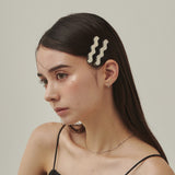 ciite' シーテ ヘアアクセサリー ウェーブデザインヘアピン 2個セット