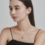 ciite' シーテ ネックレス 【 金属アレルギー対応 】 ビジュープレートネックレス サージカルステンレス