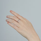 ciite' シーテ リング 【 金属アレルギー対応 】 ビジューダブルリング サージカルステンレス