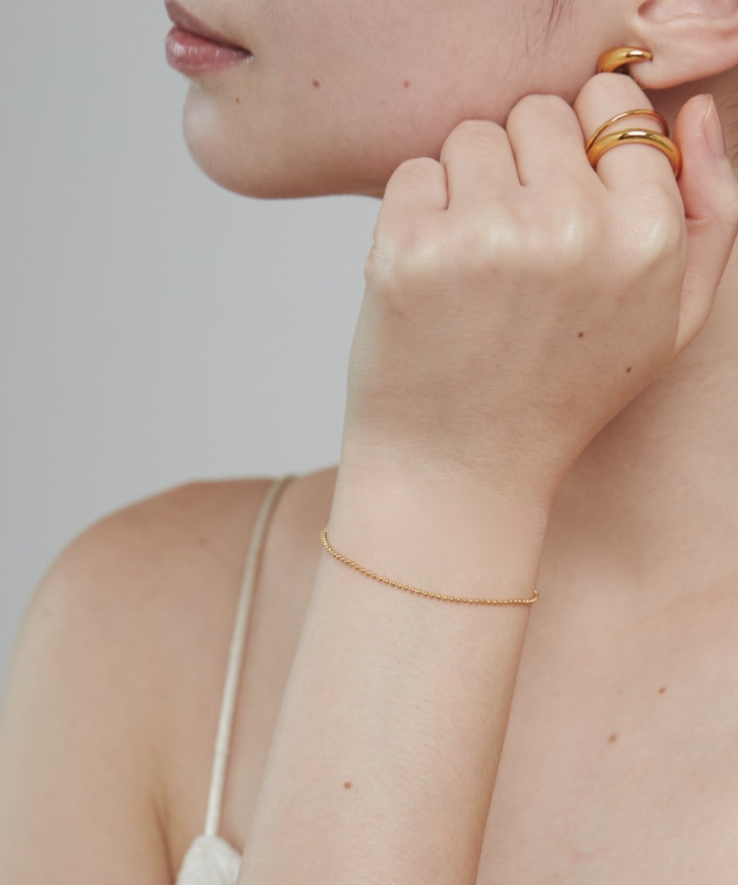 ciite' シーテ ブレスレット 【 金属アレルギー対応 】 シンプルボールチェーンブレスレット サージカルステンレス