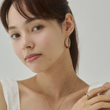 ciite' シーテ ピアス（両耳用） 【 金属アレルギー対応 】オーバルフープピアス サージカルステンレス（両耳用）