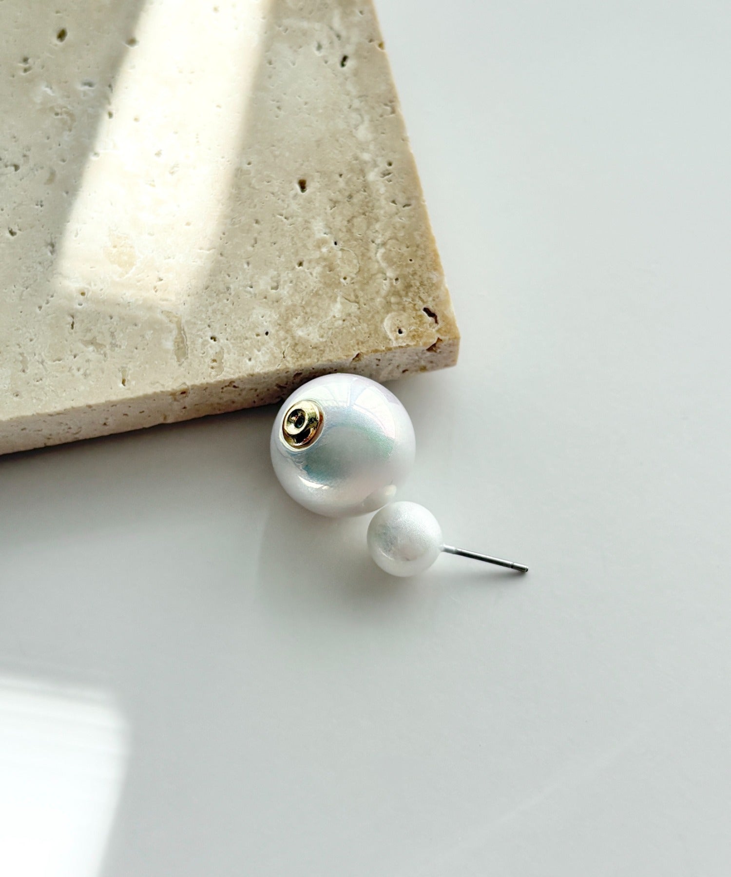 ciite' シーテ ピアス（両耳用） シリコン付 ダブルボール ピアス