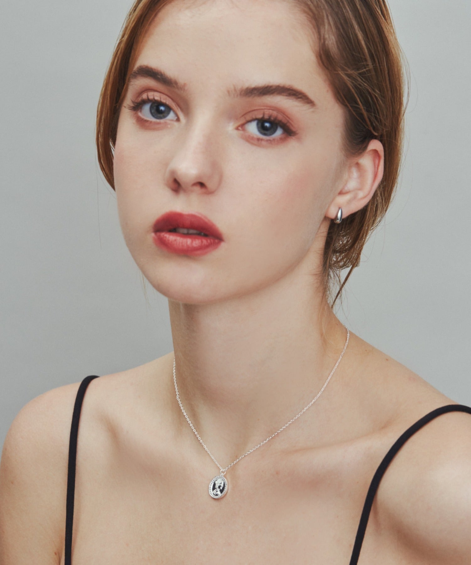 ciite' シーテ ネックレス 【 金属アレルギー対応 】 ビジューコインネックレス サージカルステンレス