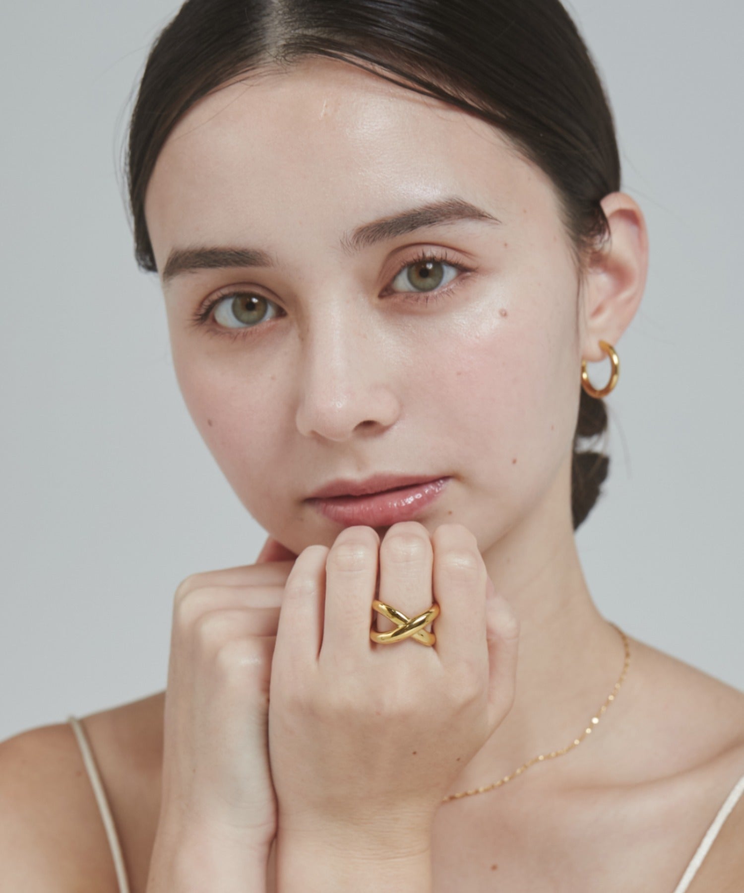 ciite' シーテ リング 【 金属アレルギー対応 】 ビッグクロスリング サージカルステンレス