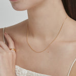 ciite' シーテ ネックレス 【 金属アレルギー対応 】 1mm スネークネックレス 2個セット サージカルステンレス 36～41cm, 39～44cm