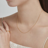 ciite' シーテ ネックレス 【 金属アレルギー対応 】 1mm スネークネックレス 2個セット サージカルステンレス 36～41cm, 39～44cm