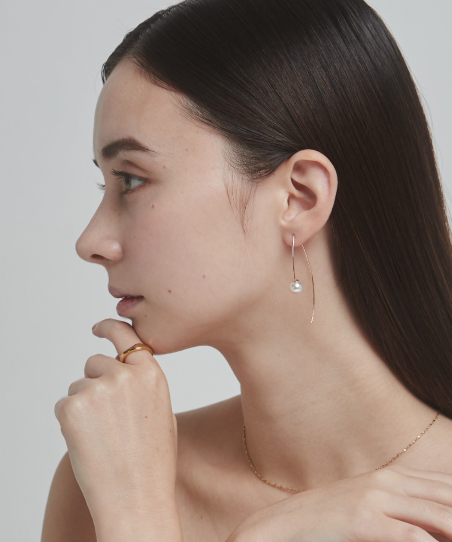 ciite' シーテ ピアス（両耳用） パールフックピアス (両耳用)