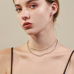 ciite' シーテ ネックレス 【 金属アレルギー対応 】 2連チェーンネックレス サージカルステンレス